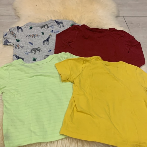 T-Shirt Bundle in Neon Green, Yellow, Maroon Lomg Sleeve and Gray size 18-2T - Picture 14 of 14